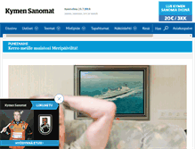 Tablet Screenshot of kymensanomat.fi